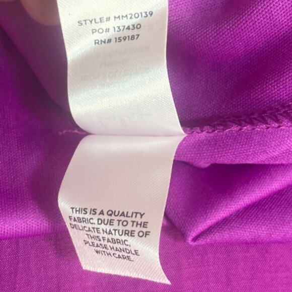 Lulus Positively Darling Magenta Satin Surplice Skater Dress Medium New - Picture 12 of 12